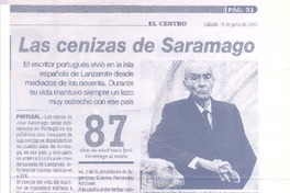 Las Cenizas de Saramago