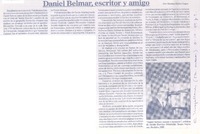 Daniel Belmar, escritor y amigo