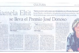 Diamela Eltit se lleva el Premio José Donoso