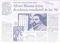 Álvaro Bisama revive decadencia estudiantil de los '90