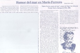 Rumor del mar en Mario Ferrero