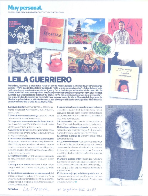 Leila Guerriero (entrevista)