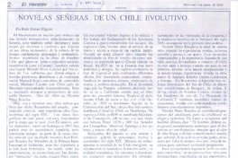 Novelas señeras de un Chile ecolutivo