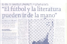 El fútbol y la literatura pueden ir de la mano
