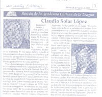 Claudio Solar López