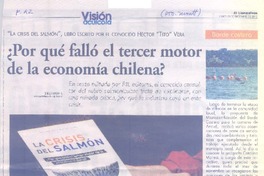 ¿Por qué falló el tercer motor de la economía chilena?