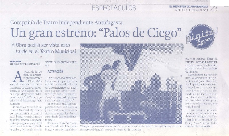 Un Gran estreno: "Palos de ciego"