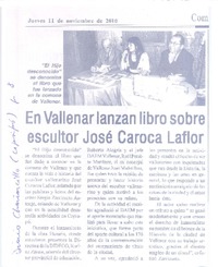 En Vallenar lanzan libro sobre escultor José Carroza Laflor
