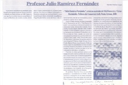Profesor Julio Ramírez Fernández