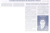 Crónica inconclusa de Ricardo Harex