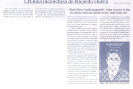 Crónica inconclusa de Ricardo Harex