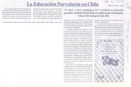 La educación parvularia en Chile