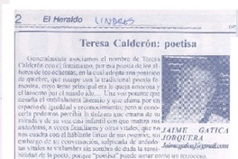Teresa Calderón: poetisa