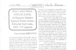 Enclave para dislocados  [artículo] Ernesto Livacic Gazzano.