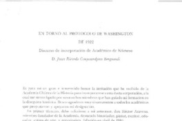 En torno al protocolo de Washington de 1922  [artículo] discurso de incorporación de Académico de Número D. Juan Ricardo Couyoumdjian.