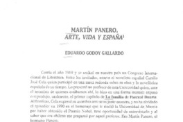 Arte, vida y España  [artículo] Eduardo Godoy Gallardo.