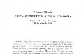 Carta subrepticia a Delia libadora  [artículo] Joaquín Alliende.
