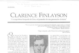 Clarence Finlayson  [artículo] Vicente Lastra <y> Sebastián Toro Dellacasa.
