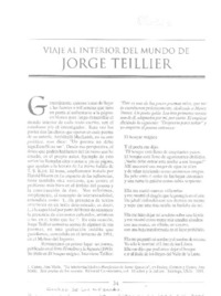 Viaje al interior del mundo de Jorge Teillier  [artículo]Francisco Véjar.