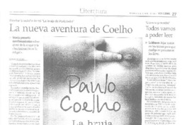 La nueva aventura de Coelho  [artículo] Lilian Olivares.