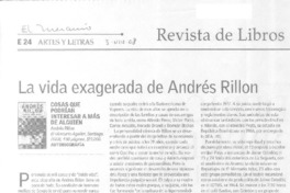 La vida exagerada de Andrés Rillón  [artículo] Valeria Maino.
