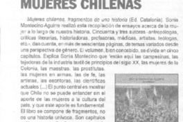 Mujeres chilenas  [artículo] Alejandro Lavquen.