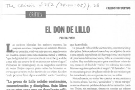 El Don de Lillo  [artículo] Tal Pinto.