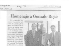 Homenaje a Gonzalo Rojas  [artículo].