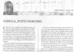 Sabella, poeta nortino  [artículo] Lincoyán Rojas Peñaranda.