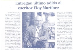 Entregan último adiós al escritor Eloy Martínez  [artículo].