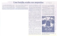 Una familia oculta sus angustias  [artículo] Marino Muñoz Lagos.