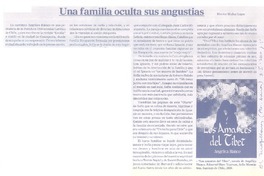 Una familia oculta sus angustias  [artículo] Marino Muñoz Lagos.