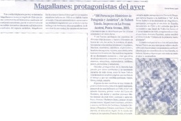 Magallanes: protagonistas del ayer  [artículo] Marino Muñoz Lagos.