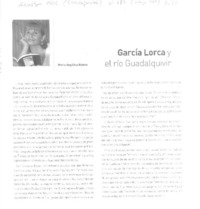 García Lorca y el río Guadalquivir  [artículo] María Angélica Blanco.