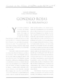 Gonzalo Rojas y el relámpago  [artículo] Miguel Serrano.