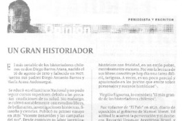 Un gran historiador  [artículo] Lincoyán Rojas Peñaranda.