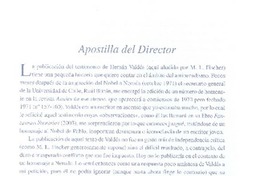 Apostilla del director  [artículo] Hernán Loyola.