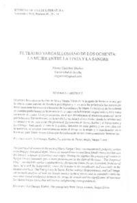 El teatro varasllosiano de los ochenta  [artículo] Elena Guichot Muñoz.