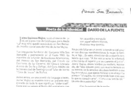 Poeta de la chilenidad  [artículo] Darío de la Fuente.