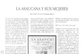 La Araucana y sus mujeres  [artículo] Alejandro Patricio Carmona Bello.