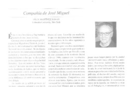 Compañía de José Miguel  [artículo] Félix Martínez Bonati.