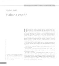 Habana 2008  [artículo] Gonzalo Rojas.