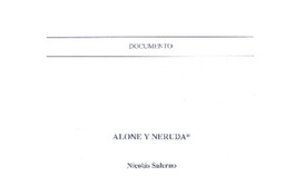 Alone y Neruda  [artículo] Nicolás Salerno.