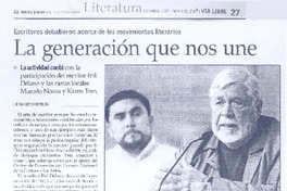 La generación que nos une  [artículo]Leonardo Robles.