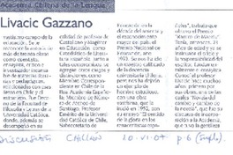 Ernesto Livacic Gazzano  [artículo] Carlos René Ibacache.