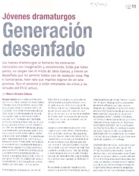 Generación desenfado  [artículo] Marco Antonio Coloma.
