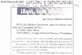 Flechas guerreras  [artículo] Jorge Abasolo Aravena.