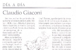 claudio Giaconi  [artículo] sagitario.