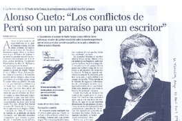 Alonso Cueto: "los conflictos de Perú son un paraíso para un escritor"  [artículo] Roberto Careaga C.