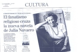 El fanatismo religioso cruza la nueva novela de Julia Navarro  [artículo] R. C.